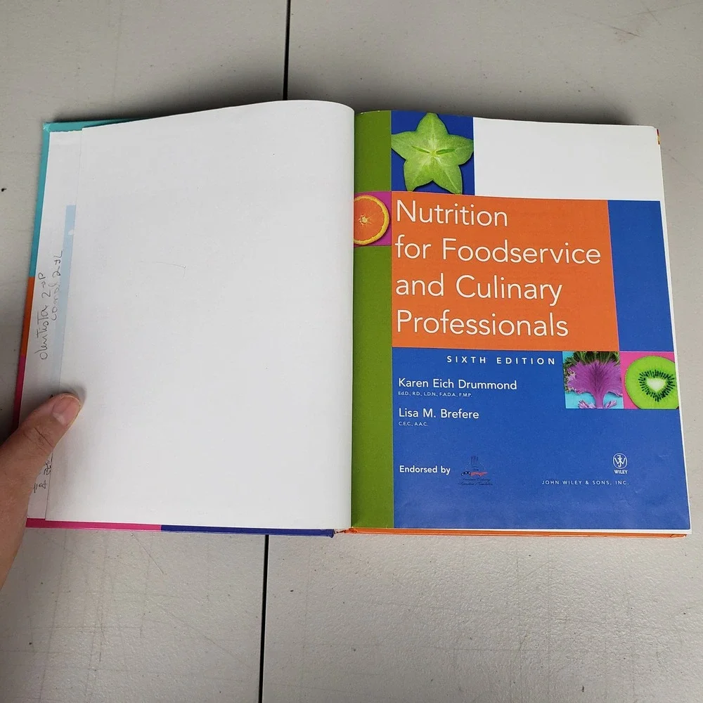 Nutrition for Foodservice and Culinary Professionals 6th Ed Drummond 2007